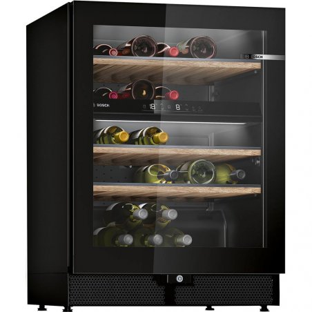 Bosch Serie 6 KWK16ABGB wine cooler Compressor wine cooler Freestanding Black 44 bottle(s)