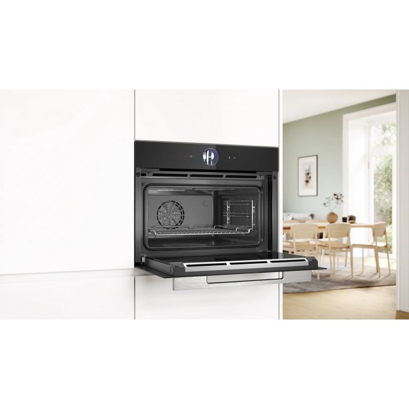 Bosch Serie 8 CSG7361B1 steam oven Medium Black Touch