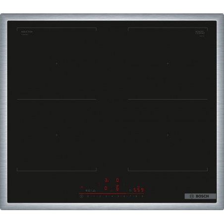 Bosch Serie 6 PVQ645HB1E plaque Noir Comptoir 60 cm Plaque avec zone à induction 4 zone(s)