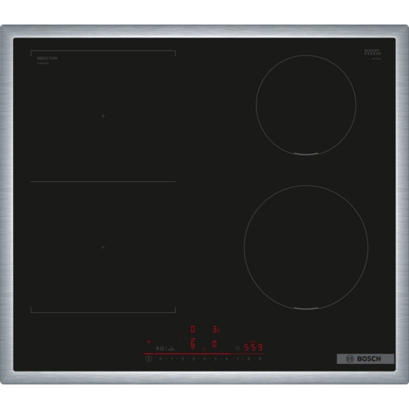 Bosch Serie 6 PVS645HB1E hob Black Built-in 60 cm Zone induction hob 4 zone(s)