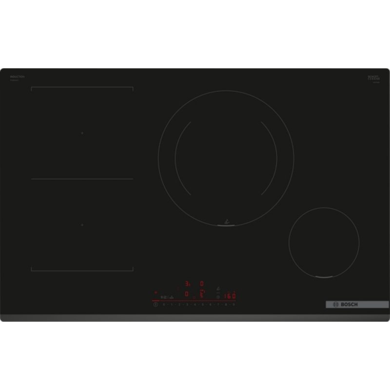 Bosch Serie 6 PVS831HC1E plaque Noir Intégré 80 cm Plaque avec zone à induction 4 zone(s)
