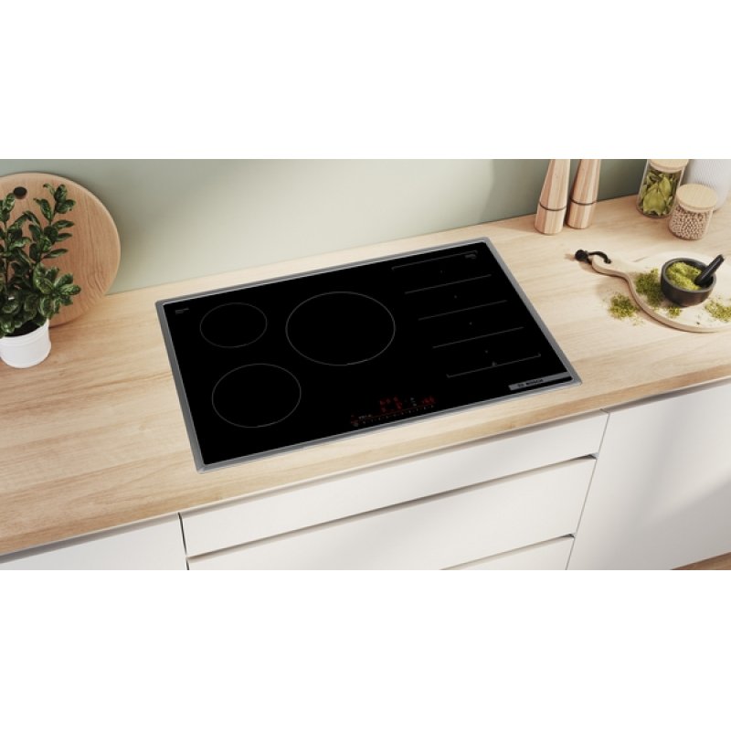 Bosch Serie 6 PXV845HC1E hob Black Built-in 80 cm Zone induction hob 5 zone(s)
