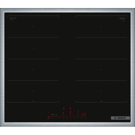 Bosch Serie 6 PXX645HC1E plaque Noir Intégré 60 cm Plaque avec zone à induction 4 zone(s)