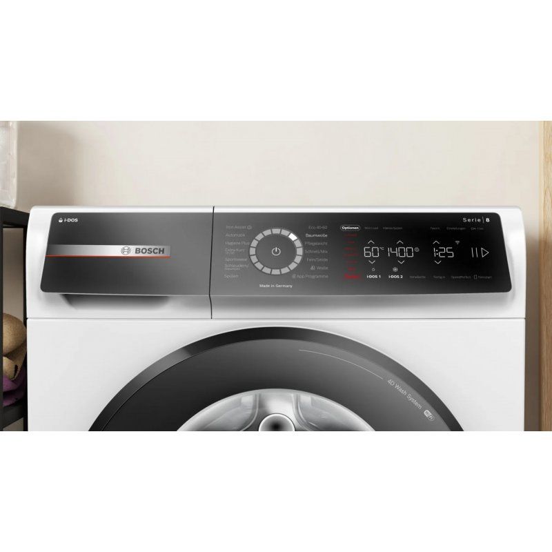 Bosch Serie 8 WGB244A40 washing machine machine à laver Charge avant 9 kg 1400 tr/min Blanc