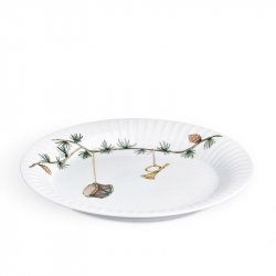 Kähler - Hammershøi Christmas Plate Ø19 cm white with deco (18142)