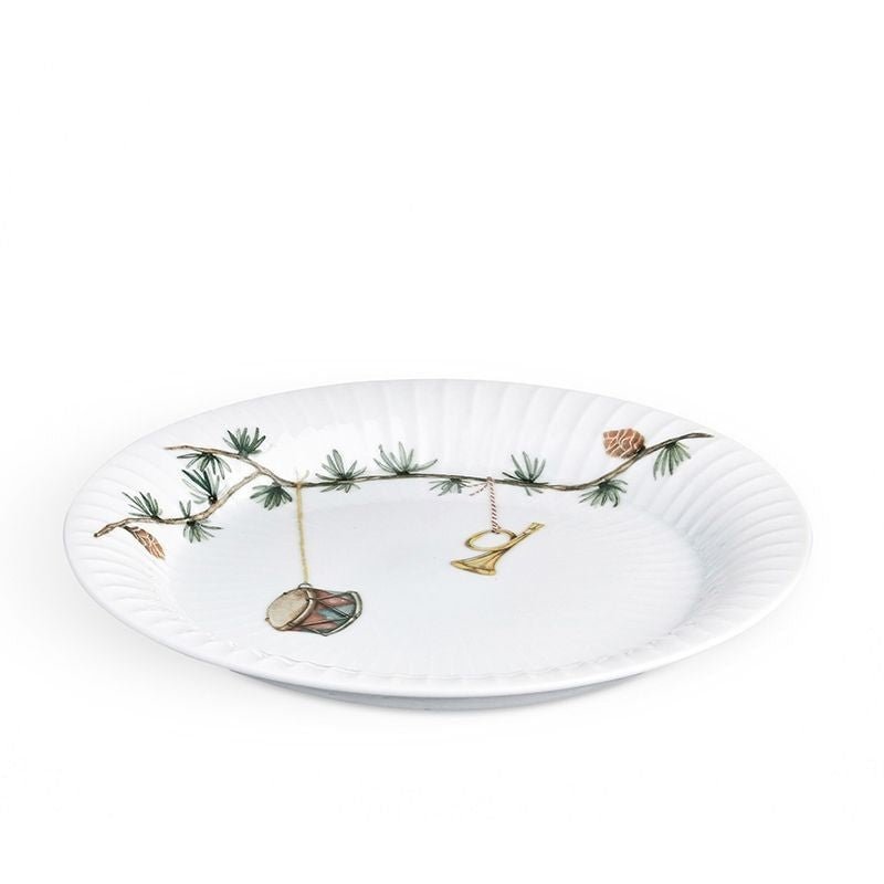 Kähler - Hammershøi Christmas Plate Ø19 cm white with deco (18142)
