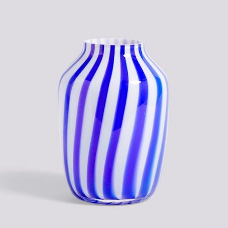 Hay 507377 vase Jar-shaped Glass Blue, White
