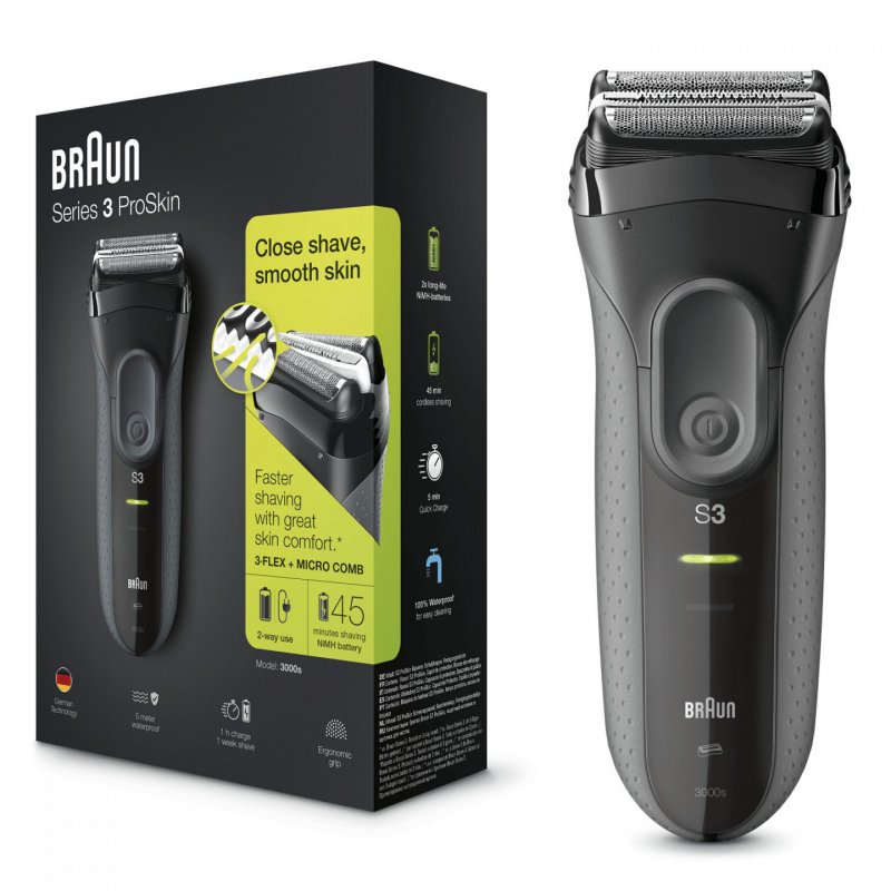 Braun Series 3 3000s Foil shaver Black