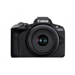 Canon EOS R50, Black RF-S 18-45mm F4.5-6.3 IS STM Kit MILC 24,2 MP CMOS 6000 x 4000 pixels Noir
