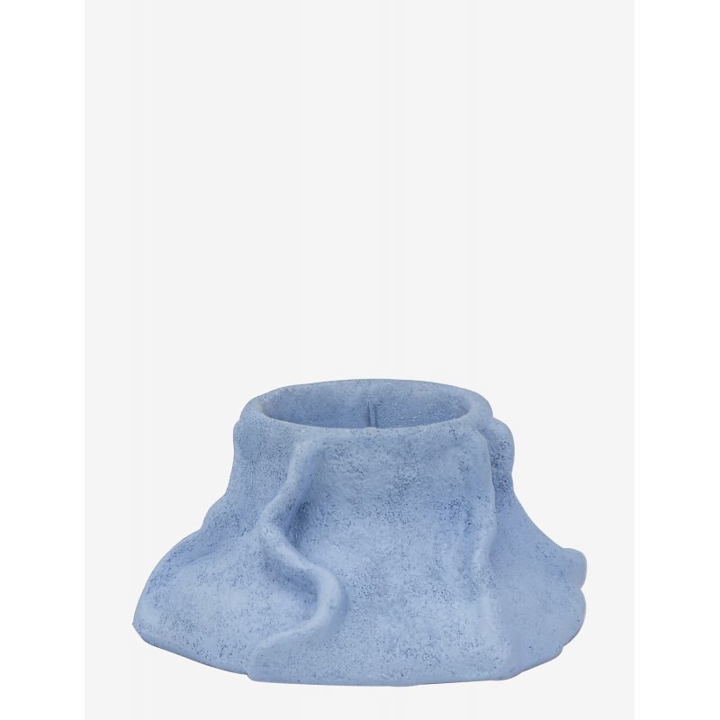 Mette Ditmer - ART PIECE lava candleholder - Light blue