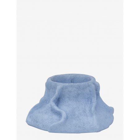 Mette Ditmer - ART PIECE lava candleholder - Light blue