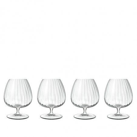 Luigi Bormioli - Optica Cognac glass 46,5 cl, 4 pcs.