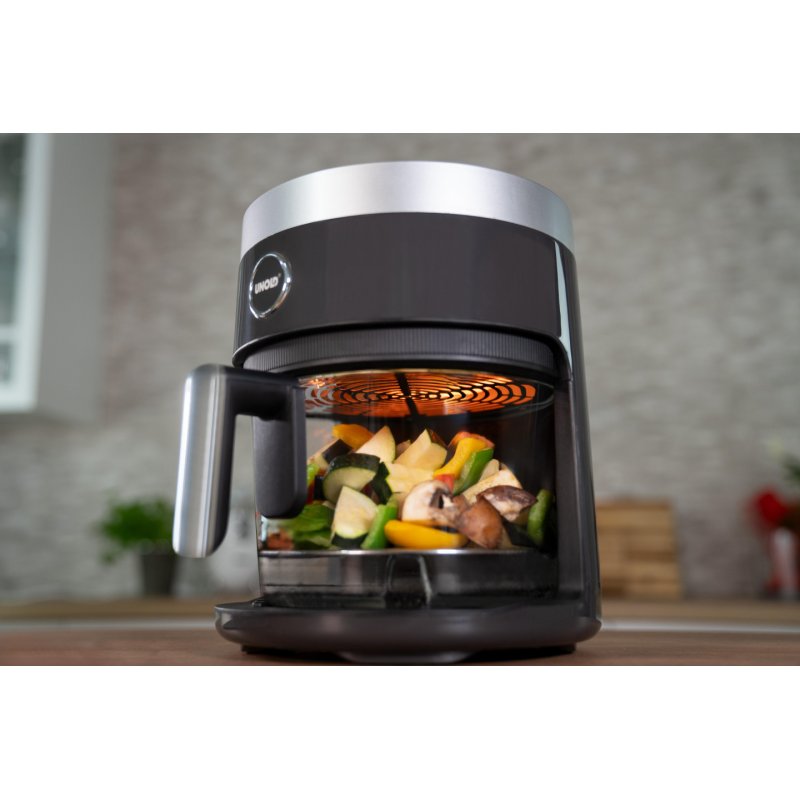 Unold 58695 friteuse Unique 4,5 L Autonome 1200 W Friteuse d’air chaud Noir