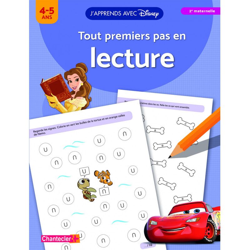 J'apprends avec Disney - Tout premiers pas en lecture - (4-5 ans)