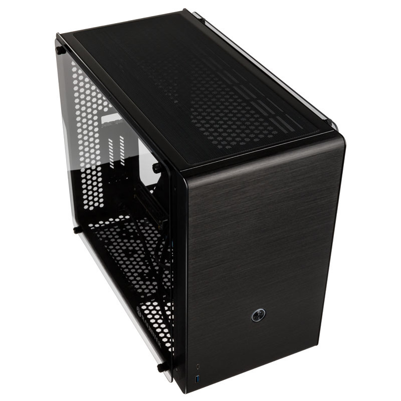 Raijintek compatible Ophion M Evo TGS Micro-ATX Gehäuse, Tempered Glass - schwarz