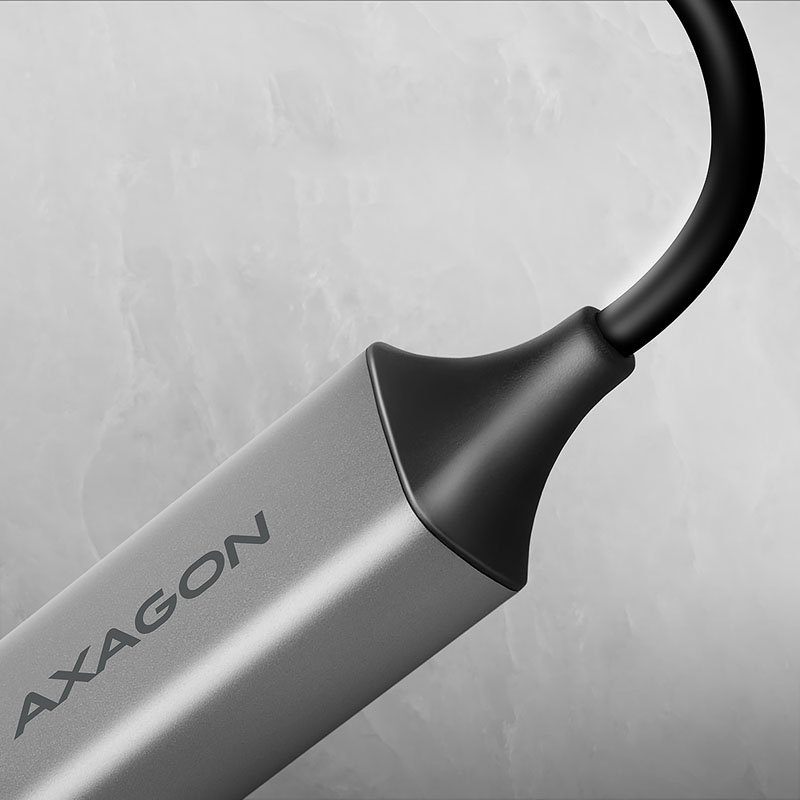 AXAGON ADE-TXCA Gigabit Ethernet Adapter, USB-C USB-A - titangrau