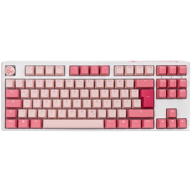 Ducky One 3 Gossamer Pink TKL Gaming Tastatur - MX-Ergo-Clear