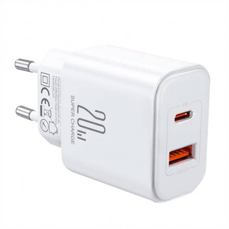 Charger Flash Joyroom JR-TCF05, (EU) 20W A C (white)