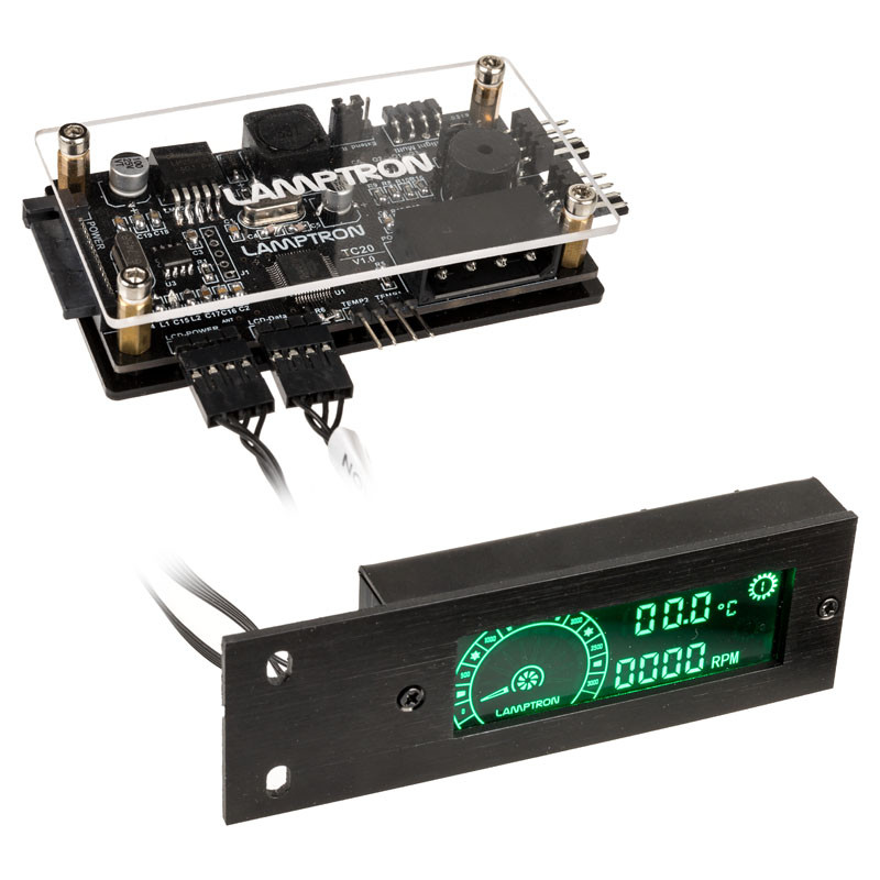 Lamptron compatible TC20 PCI RGB-Lüfter und LED-Controller - schwarz