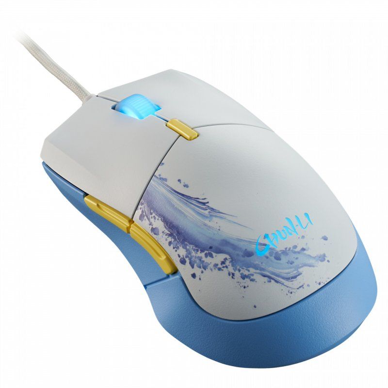 Souris filaire Gamer Cooler Master MasterMouse MM310 Street Fighter 6 (Blanc/Bleu)