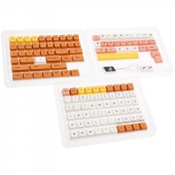 STOCKICX1 - Ducky Daisy PBT Dye Sublimation Set - 133 Keycaps