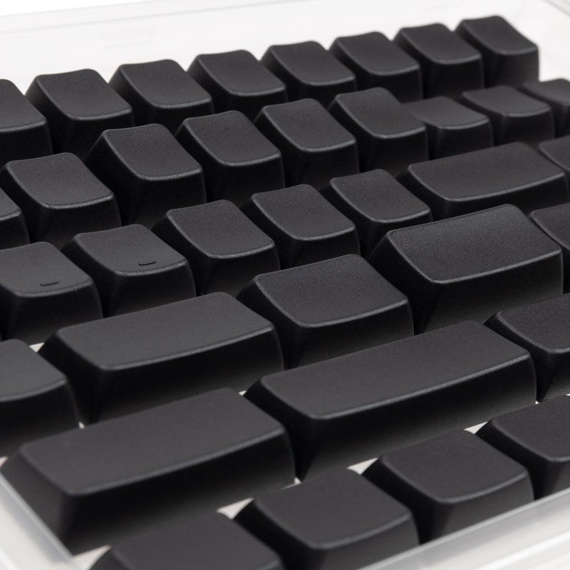 Ducky Blank Black PBT Set, MDA-Profil - 133 Keycaps