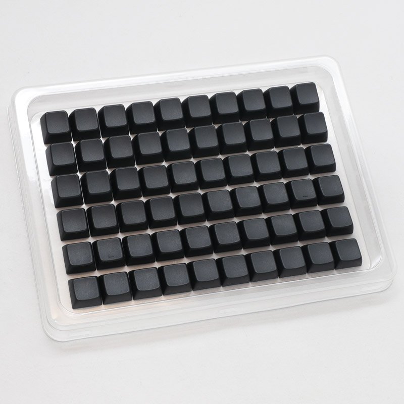 Ducky Blank Black PBT Set, MDA-Profil - 133 Keycaps