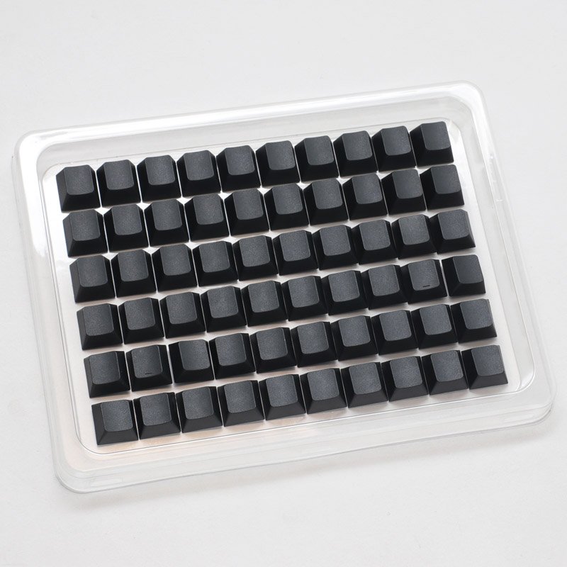 Ducky Blank Black PBT Set, Cherry-Profil - 133 Keycaps