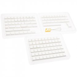 Ducky Blank White PBT Set, MDA-Profil - 133 Keycaps