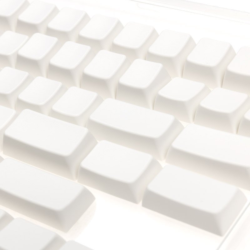 Ducky Blank White PBT Set, MDA-Profil - 133 Keycaps