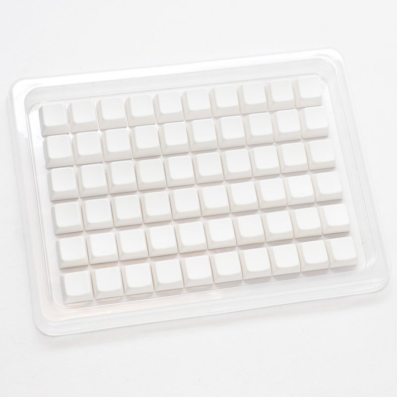 Ducky Blank White PBT Set, MDA-Profil - 133 Keycaps