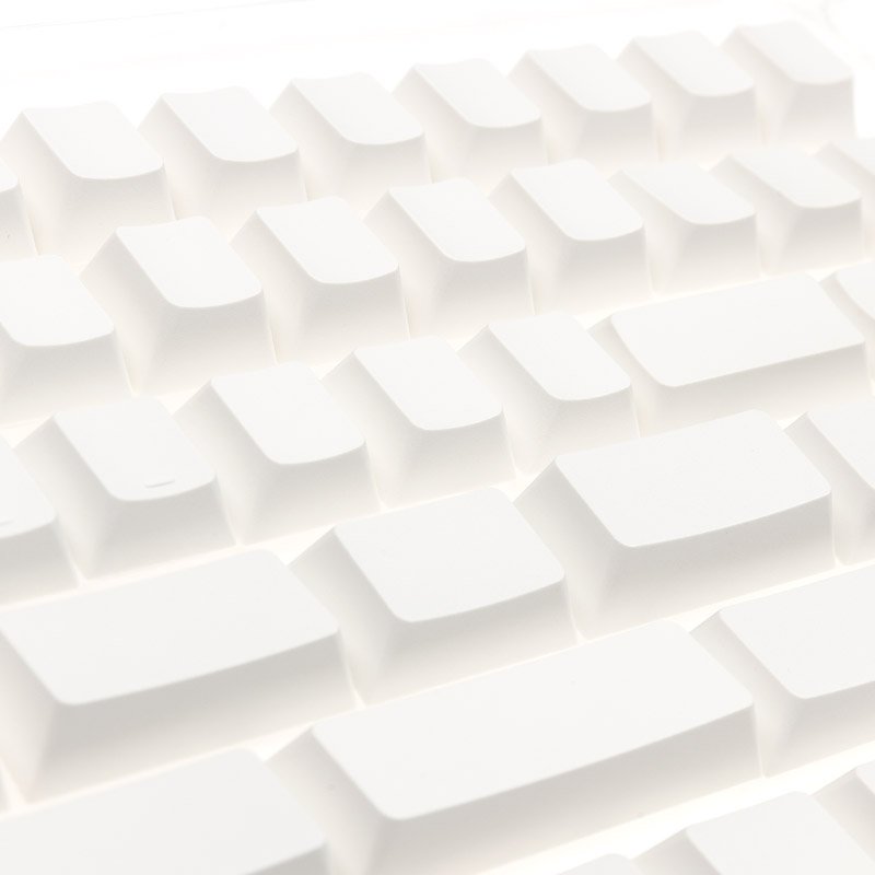 Ducky Blank White PBT Set, Cherry-Profil - 133 Keycaps