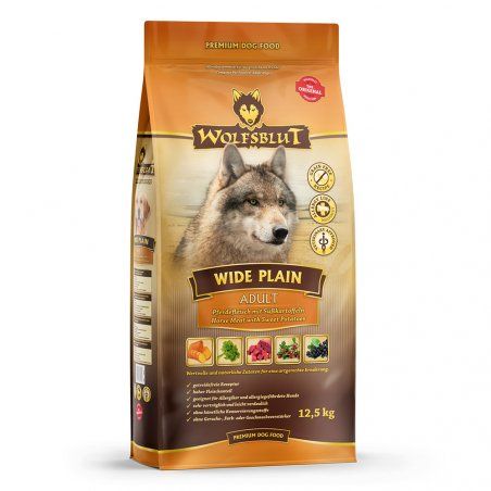 Wolfsblut wb784653 Alimentation sèche pour chiens 12,5 kg Adulte Cheval, Patate douce