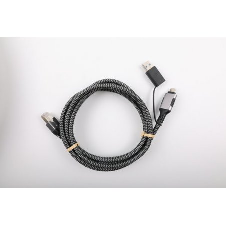 USB-C/A to RJ45 active GigaLAN NIC CABLE - 2m