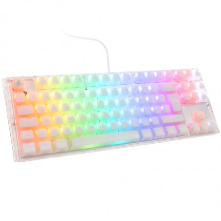Ducky One 3 Aura White TKL Gaming Tastatur, RGB LED - MX-Brown