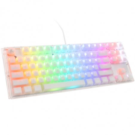 Ducky One 3 Aura White TKL Gaming Tastatur, RGB LED - MX-Red (US)