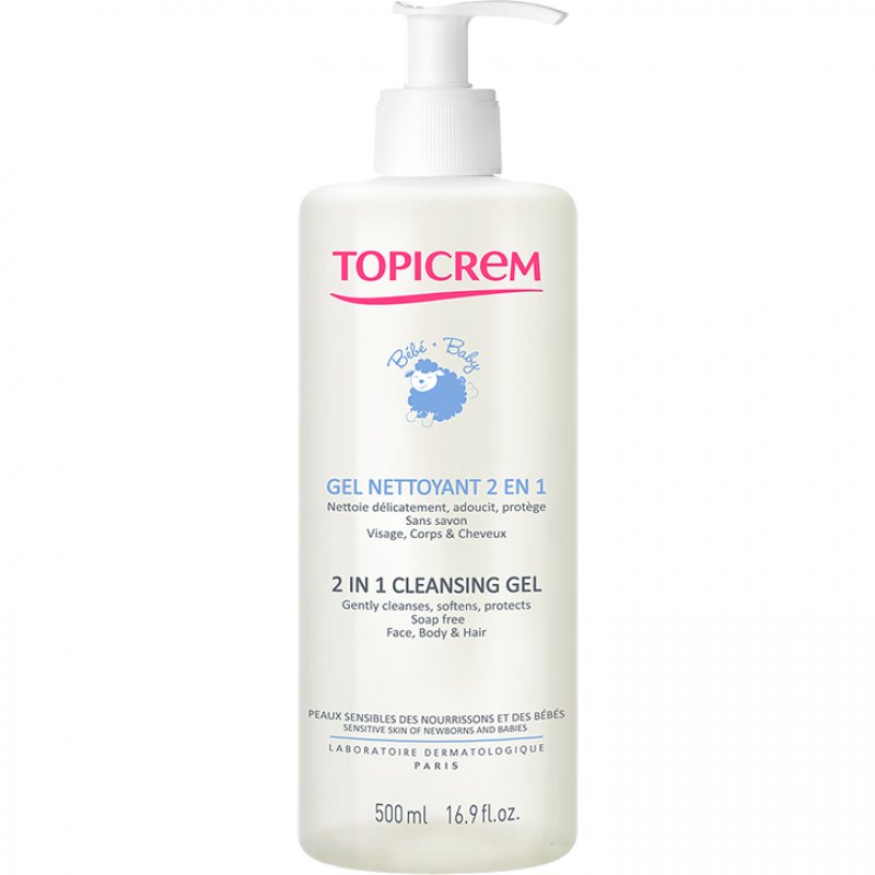Topicrem Baby Gel Limpiador 2 en 1 500 ml