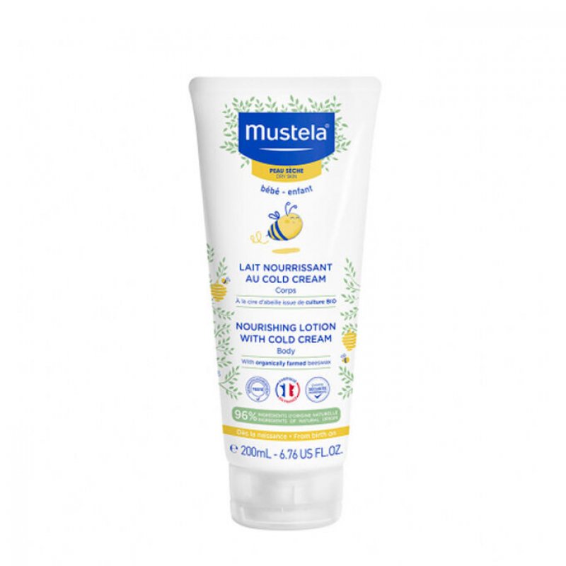 Mustela Nourishing Lotion Cold Cream & Beeswax Crème pour bébé 200 ml