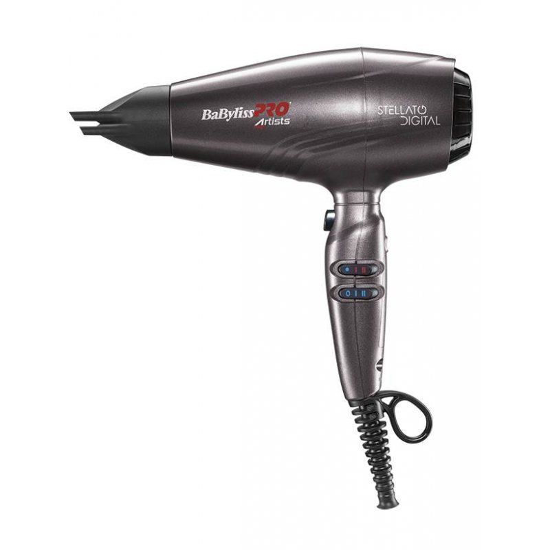 BaBylissPRO Stellato Digital sèche-cheveux 2400 W Gris