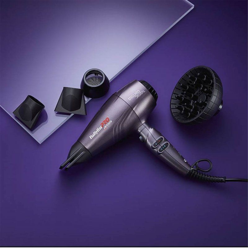 BaBylissPRO Stellato Digital hair dryer 2400 W Grey