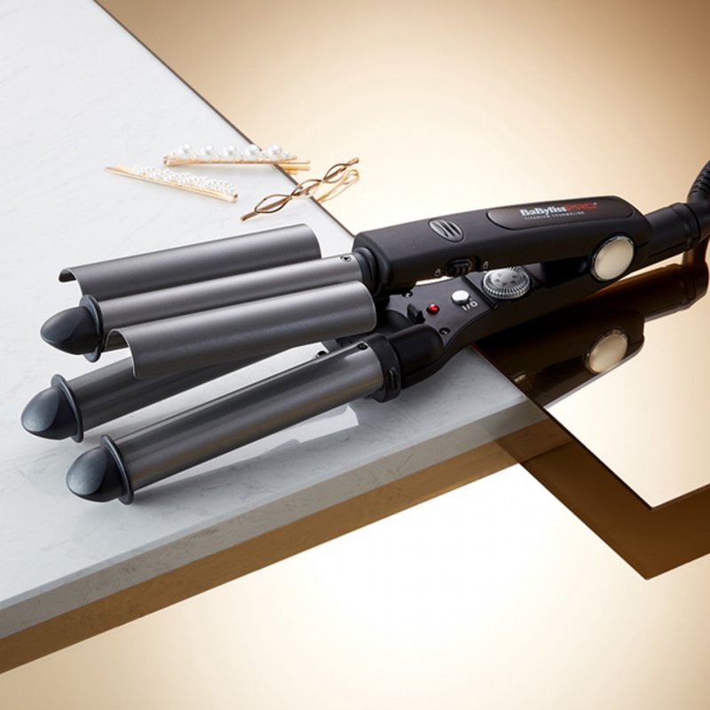 BaBylissPRO TRIPPLE WAVER Fer à friser À chaleur Noir 125 W 2,7 m