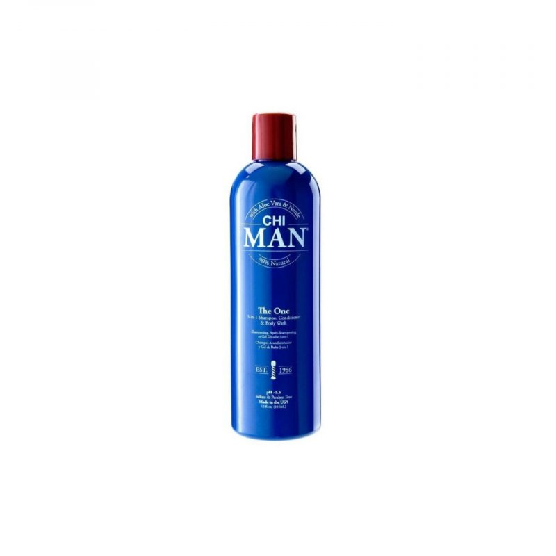 Chi Man The One - 3-In-1 Shampoo, Conditioner And Body Wash 355ml