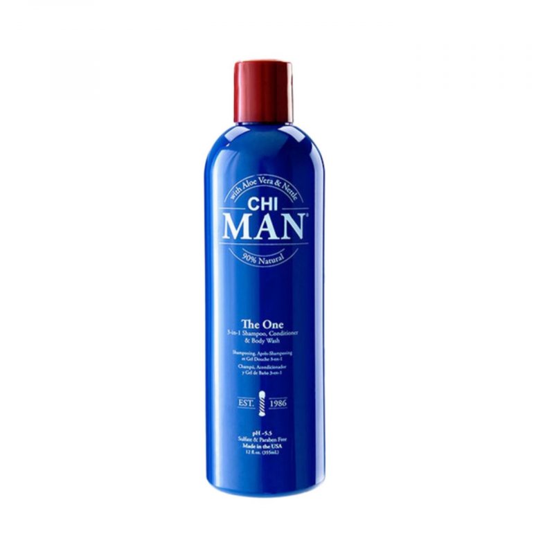 Chi Man The One - 3-In-1 Shampoo, Conditioner And Body Wash 739ml