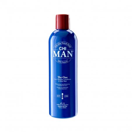 Chi Man The One - 3-In-1 Shampoo, Conditioner And Body Wash 739ml
