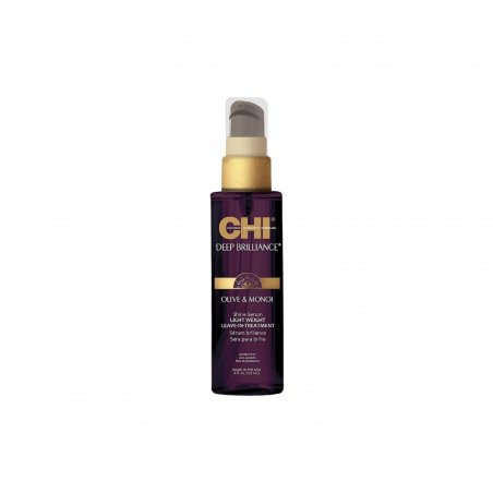 Chi Deep Brilliance Olive &amp Monoi Shine Serum Light Weight Leave-In Treatment 177ml