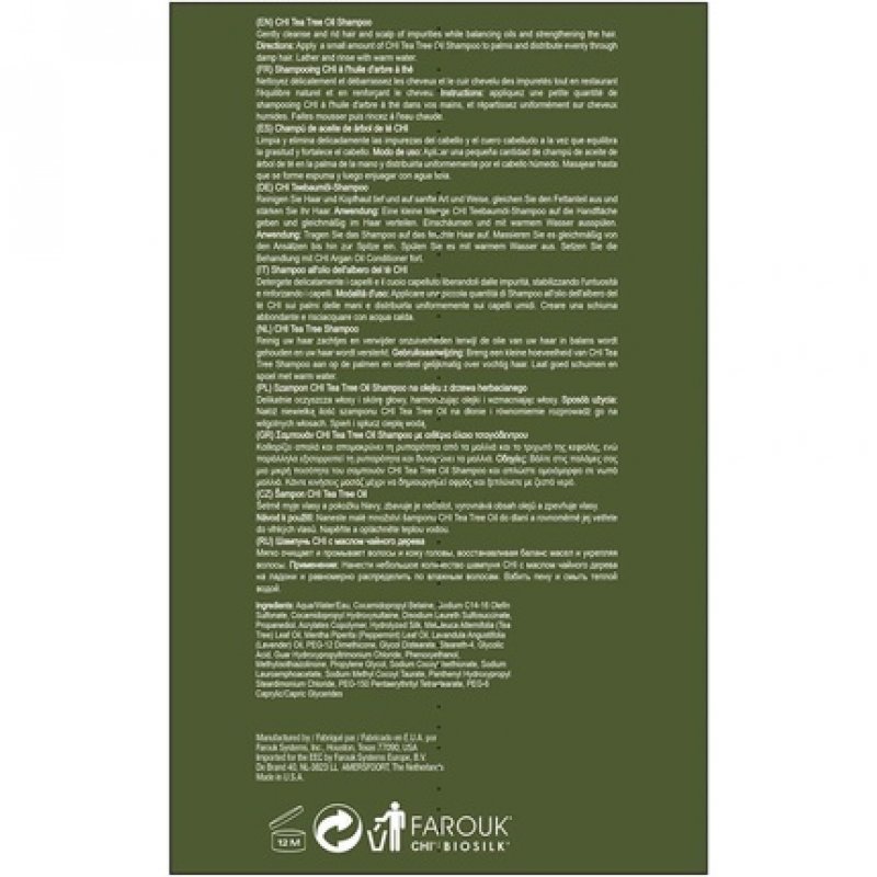 Chi Tea Tree Oil Shampoo 340ml