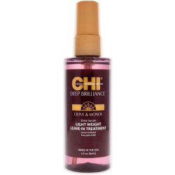 Chi Deep Brilliance Olive &amp Monoi Shine Serum Light Weight Leave-In Treatment 89ml
