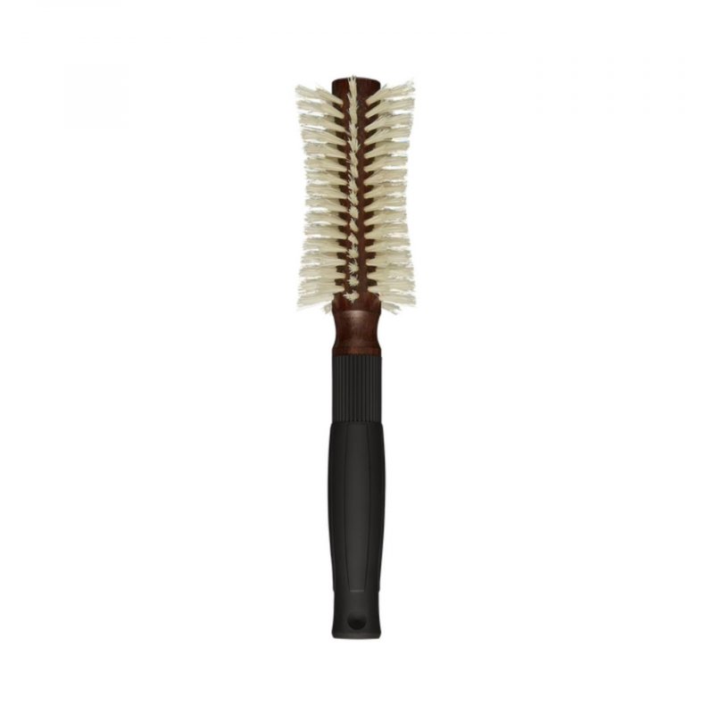 Brosse Pré-Incurvée Brushing 12 Rangs 100% Poils De Sanglier Naturels Et Bois