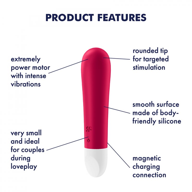 ULTRA POWER BULLET 1 VIBRADOR ROJO 1UN