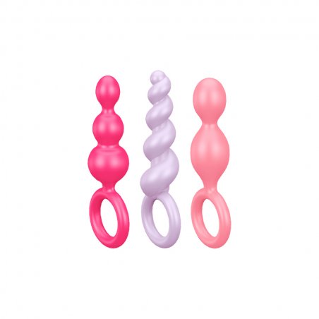 Satisfyer Booty Call Anal beads Pink, Purple, Red Silicon 3 pc(s)